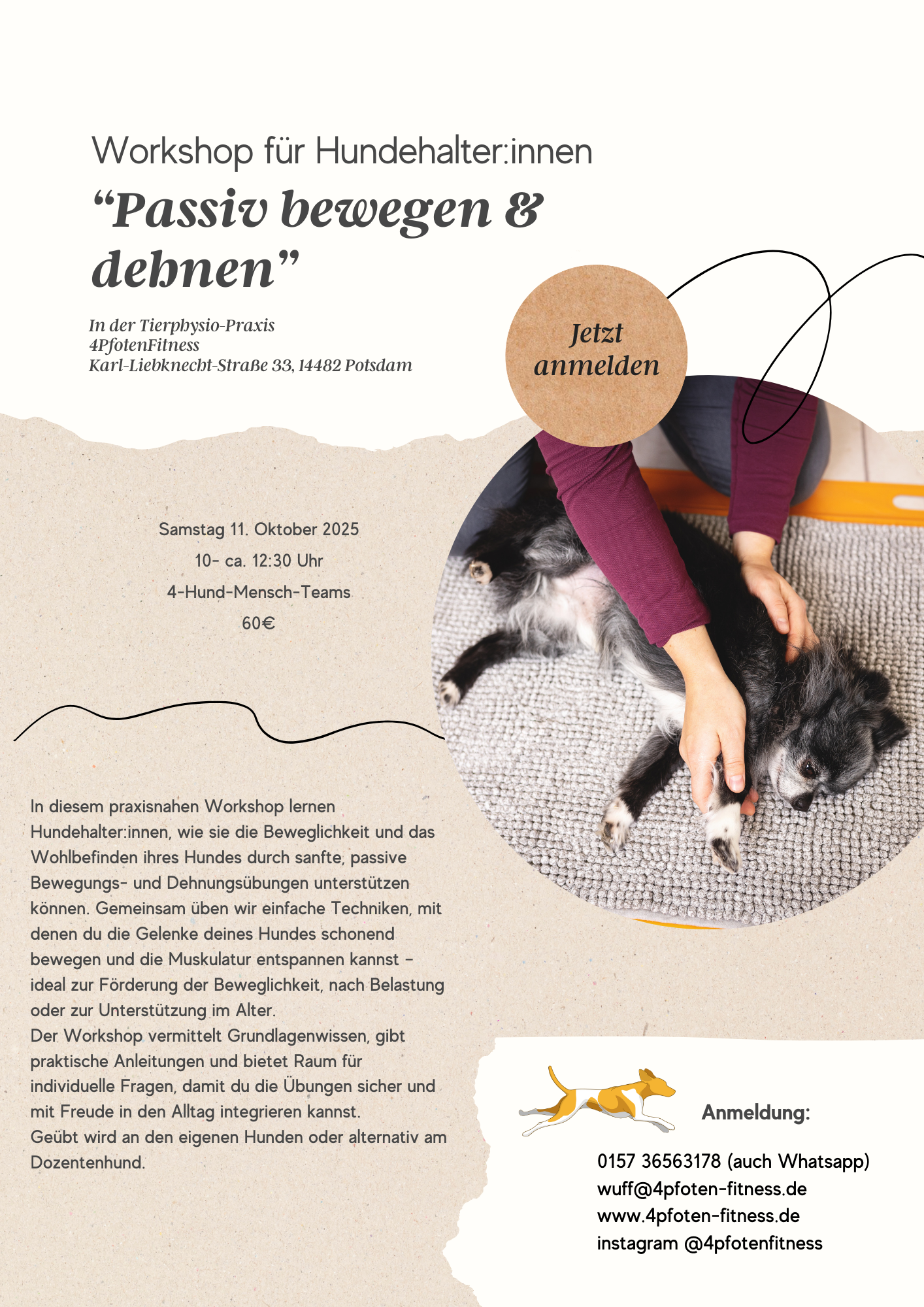 Workshop: „Passiv bewegen & dehnen“ 11.10.